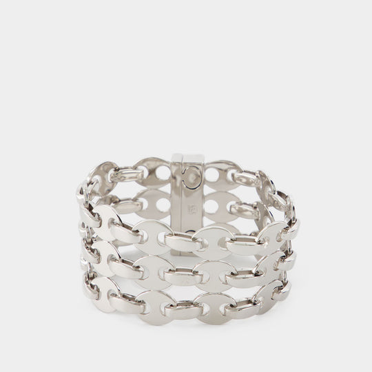 Bracelet Eight Nano 3Row - Paco Rabanne - Laiton - Argenté