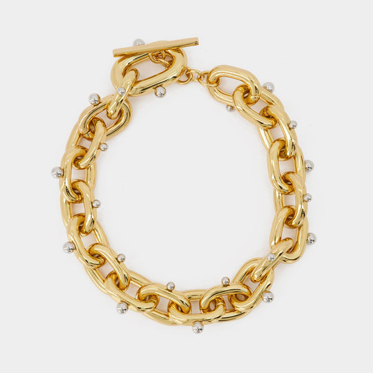 Collier Xl Link Neck - Paco Rabanne - Métal - Doré/Argenté