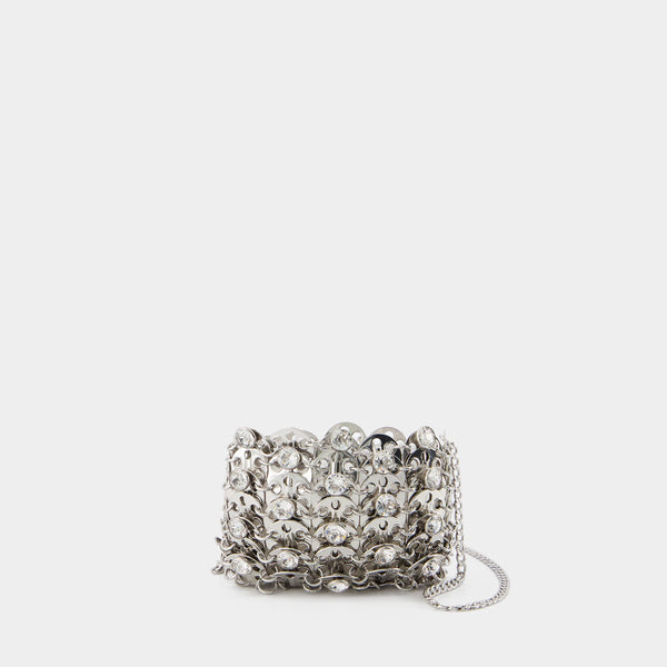 Sac À Bandoulière 1969 Micro - Paco Rabanne - Acier - Argent/Cristal