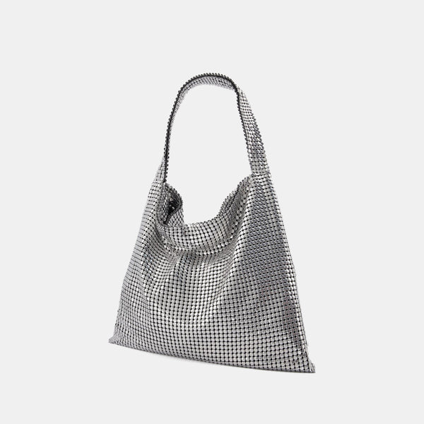 Sac Hobo Pixel - Paco Rabanne - Strass - Argenté