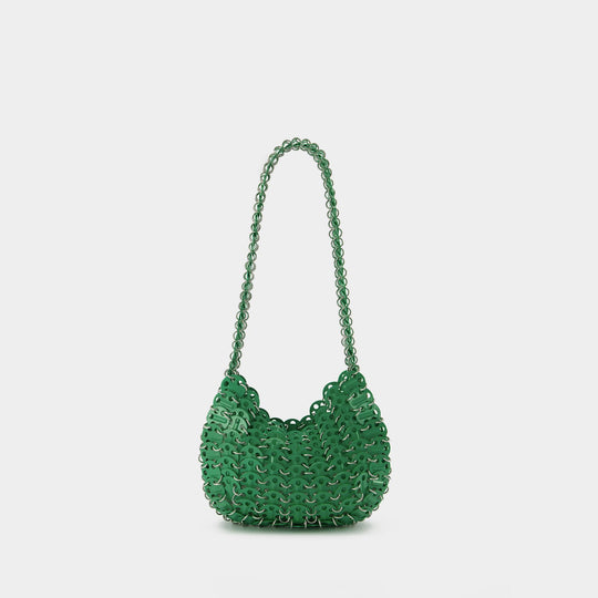 Sac Hobo 1969 Moon - Paco Rabanne - Laiton - Vert Fluo