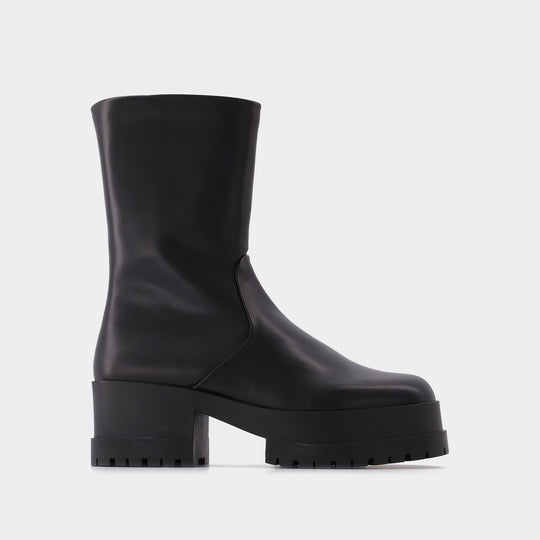 Bottines Wilmer en Cuir Noir
