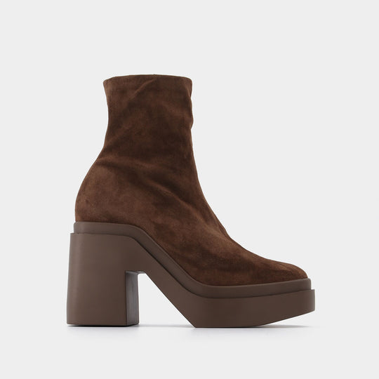 Bottines Nina8 en Cuir Marron
