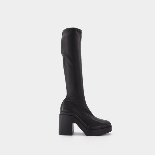 Bottes Nellya8 en Cuir Noir