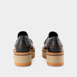 Chaussures Plates Bahati - Clergerie - Cuir - Blk Nap