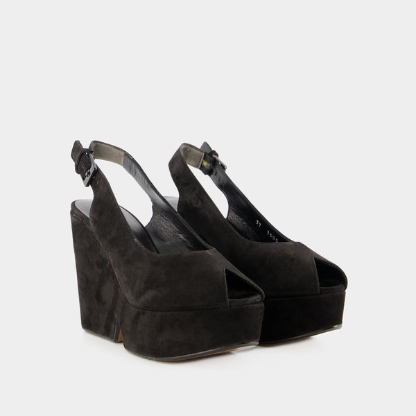 Sandales Dylan1 - Clergerie - Cuir - Noir