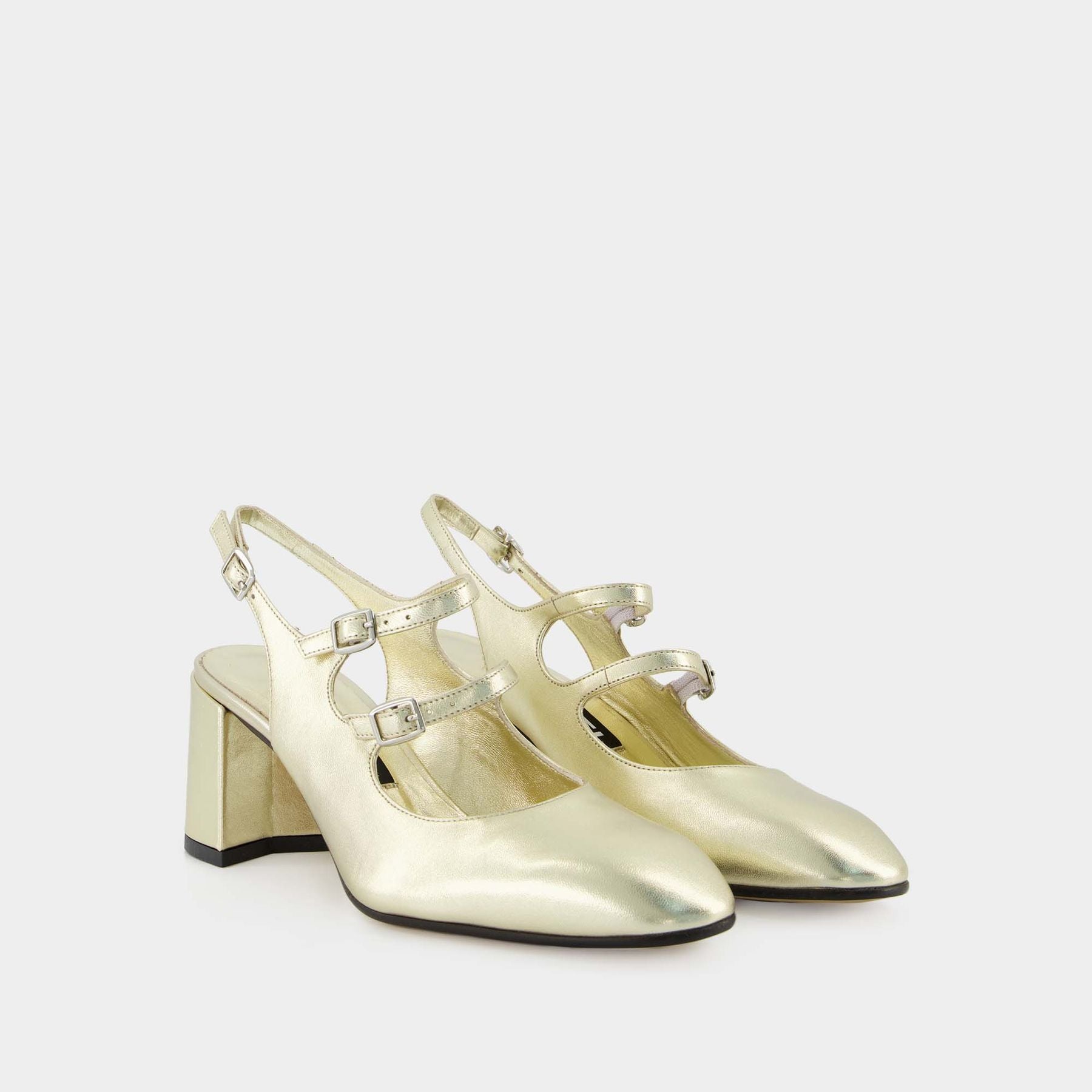 Sandales à Talons Banana Republic - Or - Hauteur 3 Pouces - Occasion