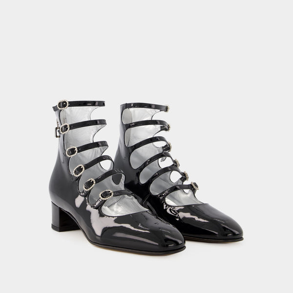 Babies Xena - Carel - Cuir Verni - Noir