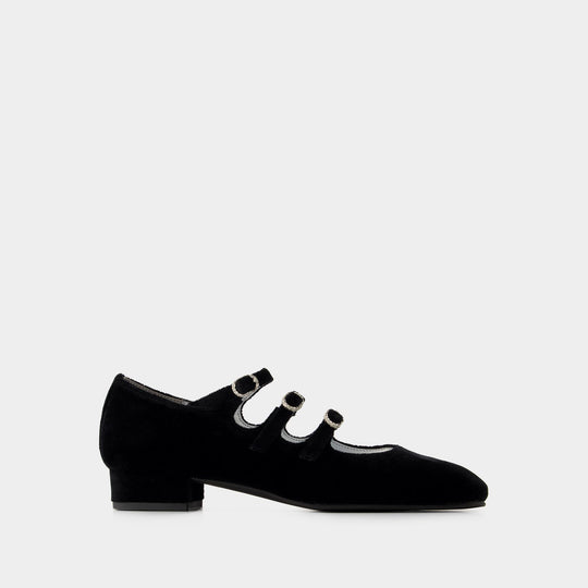 Ballerines Ariana - Carel - Velvet - Noir