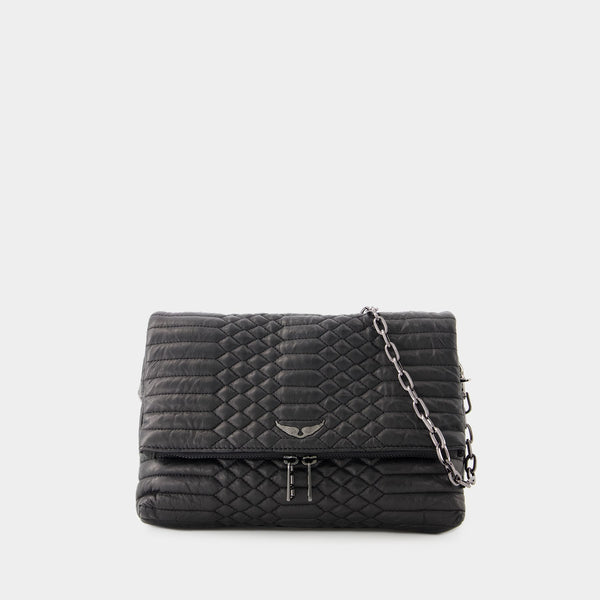 Sac Hobo Rocky Mat - Zadig & Voltaire - Cuir - Noir