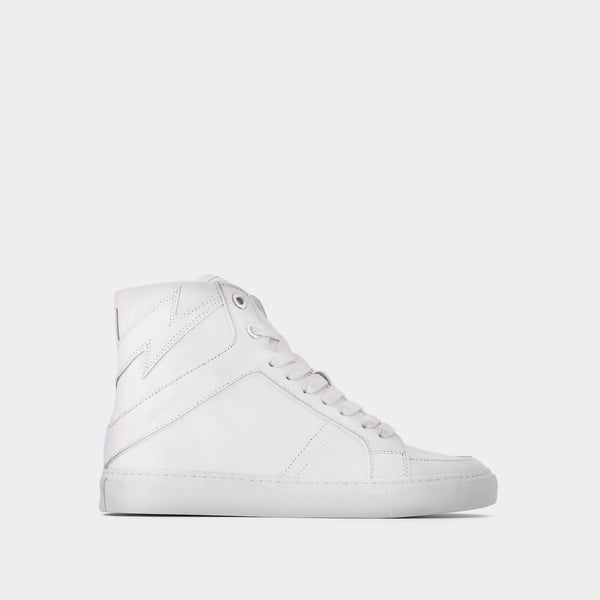 Baskets Zv1747 High en Cuir Blanc