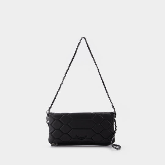 Sac Rock Xl Mat Scale en Cuir Noir