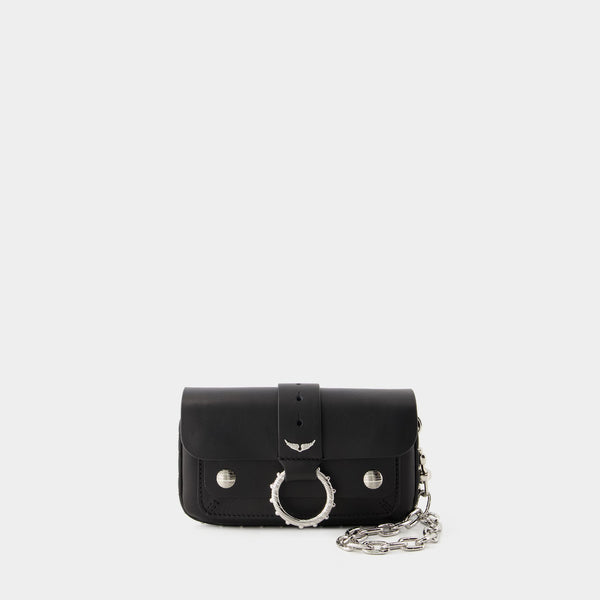 Sac Hobo Kate Smooth - Zadig & Voltaire - Cuir - Noir