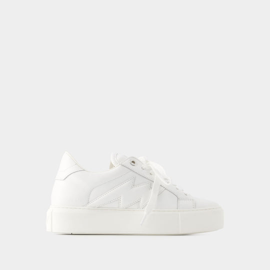 Sneakers La Flash Chunky - Zadig & Voltaire - Cuir - Blanc