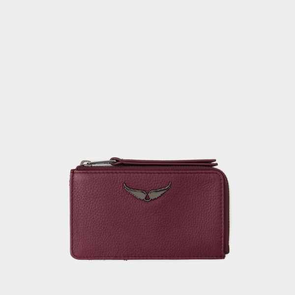 Porte Carte ZV Card - Zadig&Voltaire - Cuir - Violet