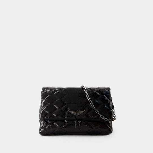 Sac Hobo Rocky XL - Zadig & Voltaire - Cuir - Noir