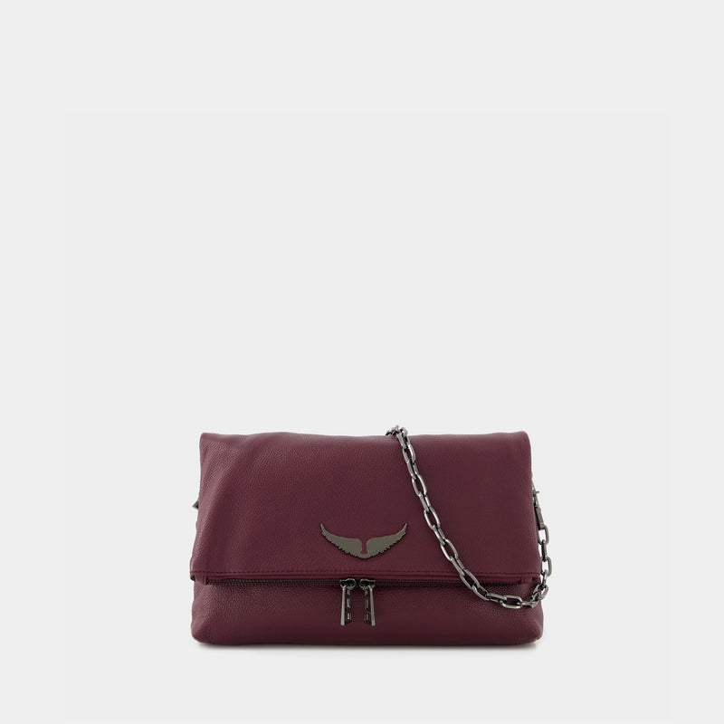 Sac Hobo Rocky - Zadig & Voltaire - Cuir - Rouge