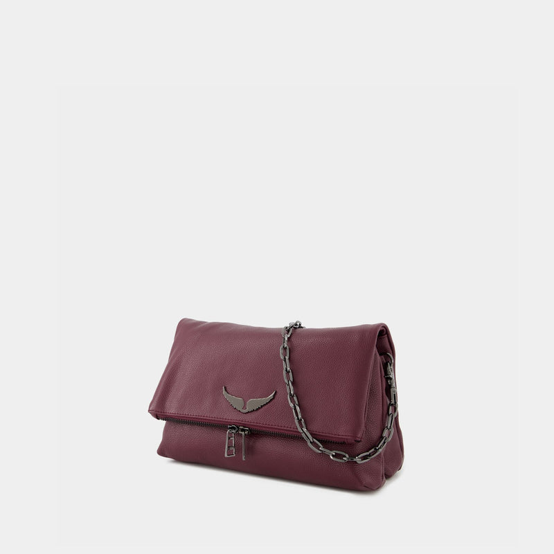 Sac Hobo Rocky - Zadig & Voltaire - Cuir - Rouge
