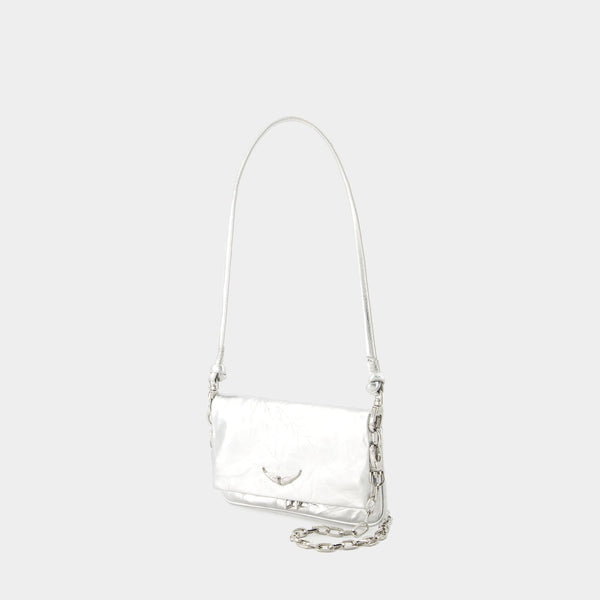 Sac À Bandoulière Rock Nano Must - Zadig & Voltaire - Cuir - Argenté