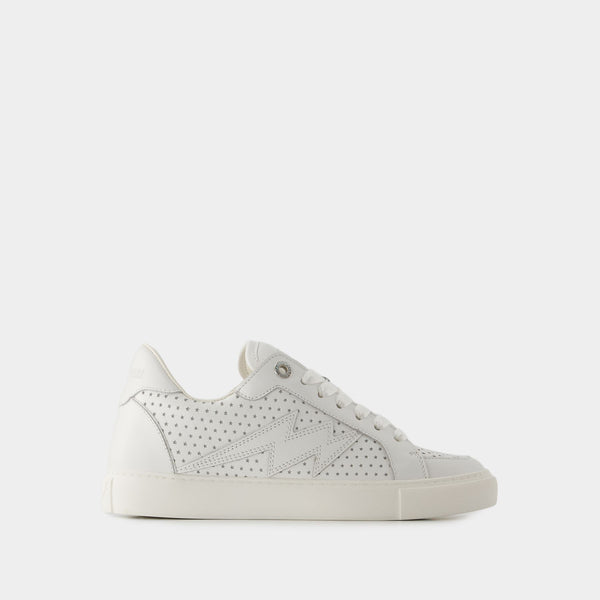 Sneakers La Flash - Zadig & Voltaire - Cuir - Blanc