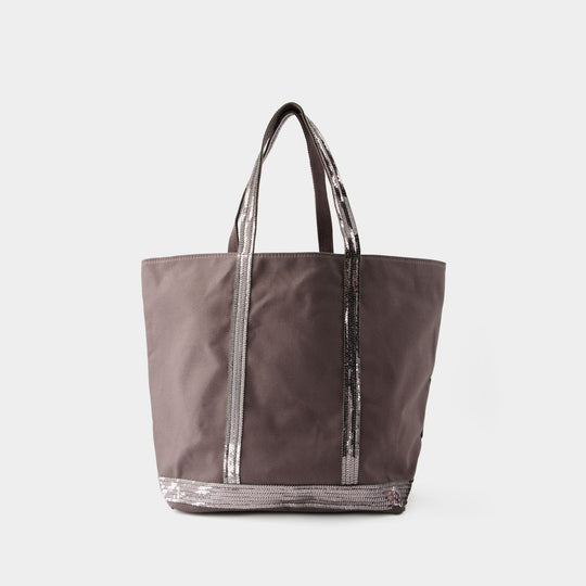 Cabas L - Vanessa Bruno - Coton - Gris Anthracite