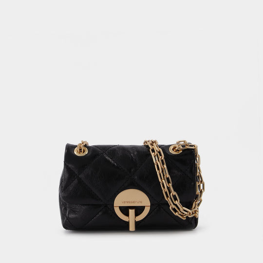 Sac Nano Moon en Cuir Noir