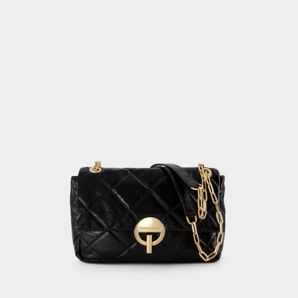 Sac À Bandoulière Grand Moon - Vanessa Bruno - Cuir - Noir