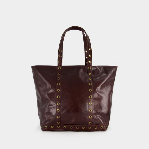Cabas L - Vanessa Bruno - Cuir - Chocolat