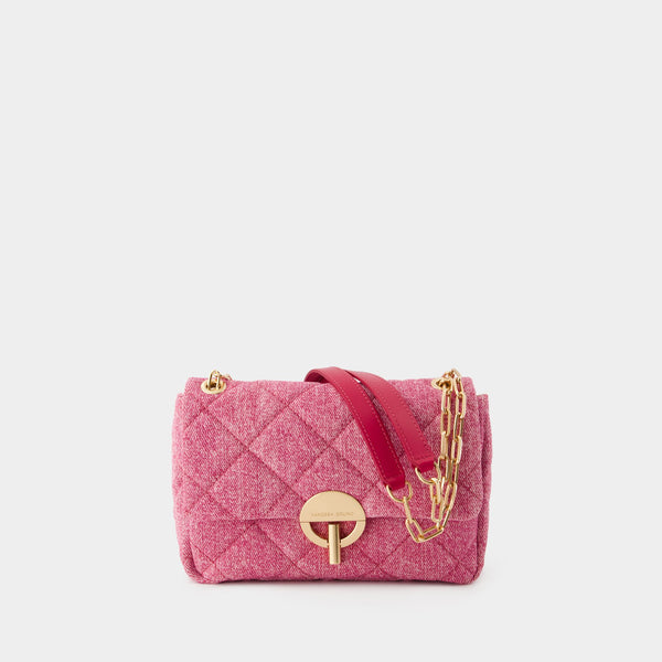 Sac À Bandoulière Moon Mm - Vanessa Bruno - Coton - Rose Fushia