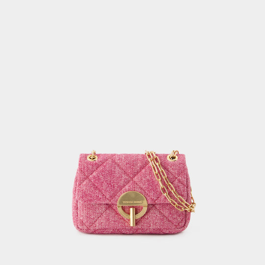 Sac À Bandoulière Nano Moon - Vanessa Bruno - Coton - Rose Fushia