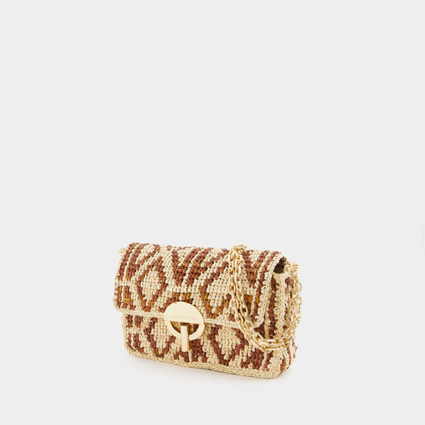 Sac À Bandoulière Nano Moon - Vanessa Bruno - Raphia - Marron