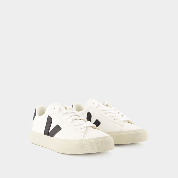 Sneakers Campo - Veja - Cuir - Blanc/Noir