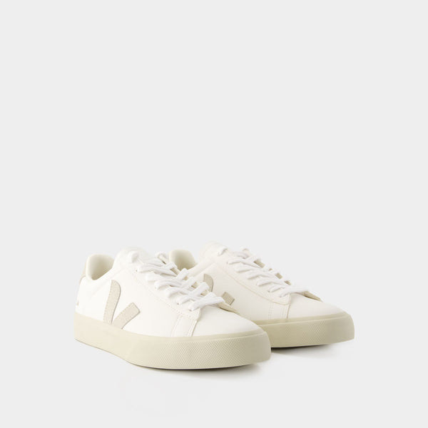 Sneakers Campo - Veja - Cuir - Blanc Daim