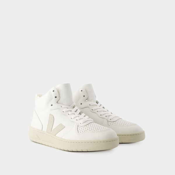 Sneakers V-15 - Veja - Cuir - Blanc Naturel