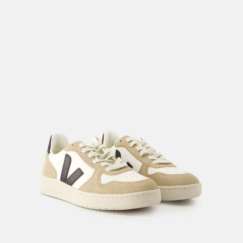 Sneakers V10 - Veja - Cuir - Blanc