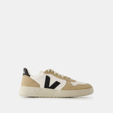 Sneakers V-10 - Veja - Cuir - Blanc Sahara