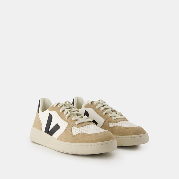 Sneakers V-10 - Veja - Cuir - Blanc Sahara