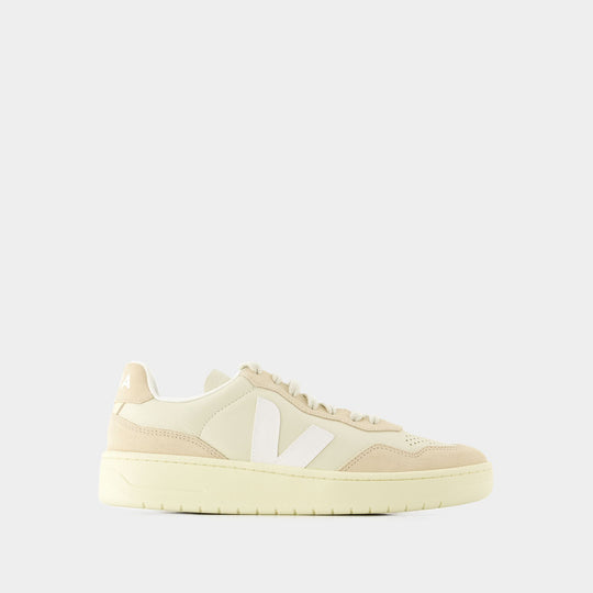 Sneakers V-90 - Veja - Cuir - Beige