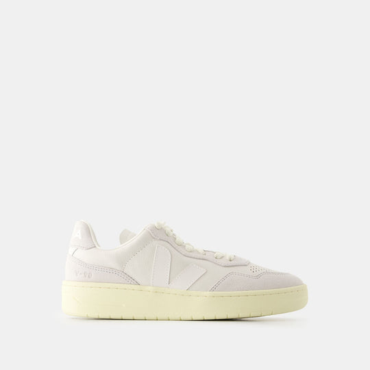 Sneakers V-90 - Veja - Cuir - Blanc