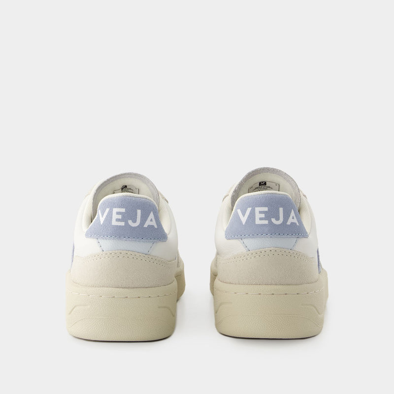 Sneakers V-90 - Veja - Cuir - Blanc Acier