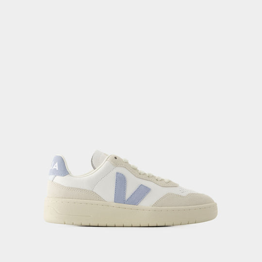 Sneakers V-90 - Veja - Cuir - Blanc Acier