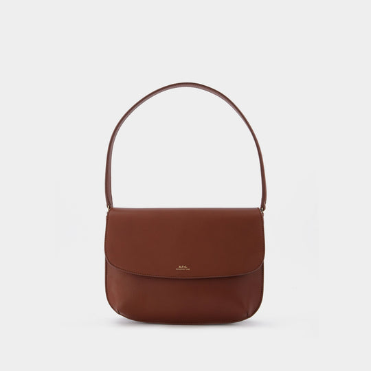 Sac Porté Épaule Sarah - A.P.C. - Cuir - Noisette