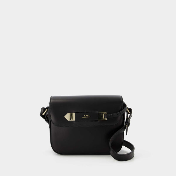 Sac Hobo Charlotte Small - A.P.C. - Cuir - Noir