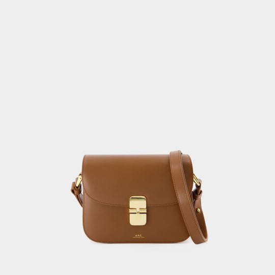 Sac Grace Small - A.P.C. - Cuir - Beige