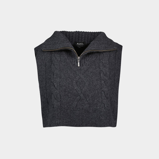 Écharpe Snood Lola - A.P.C. - Laine - Gris