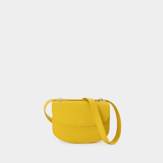 Sac à bandoulière Geneve Mini - A.P.C - Cuir - Jaune