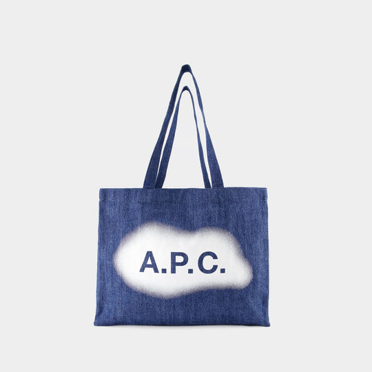 Tote bag Diane - A.P.C - Coton - Bleu