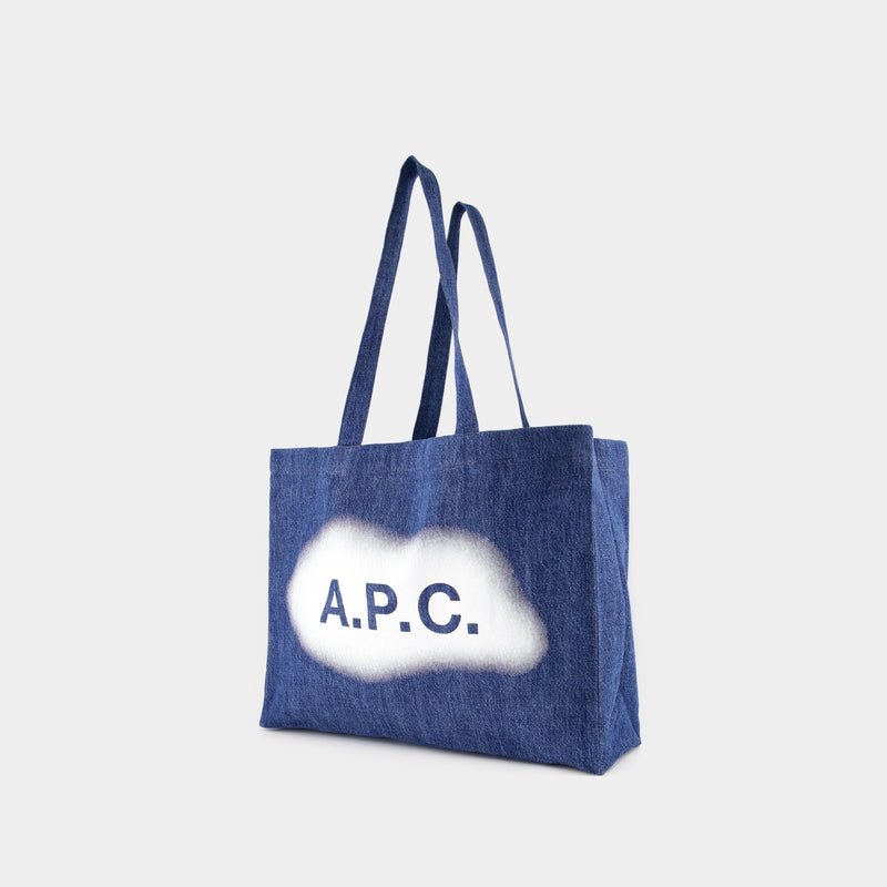 Tote bag Diane - A.P.C - Coton - Bleu