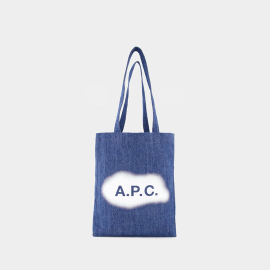 Tote Bag Lou - A.P.C - Tissu - Bleu