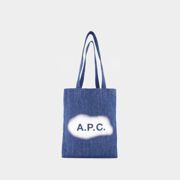 Tote Bag Lou - A.P.C - Tissu - Bleu